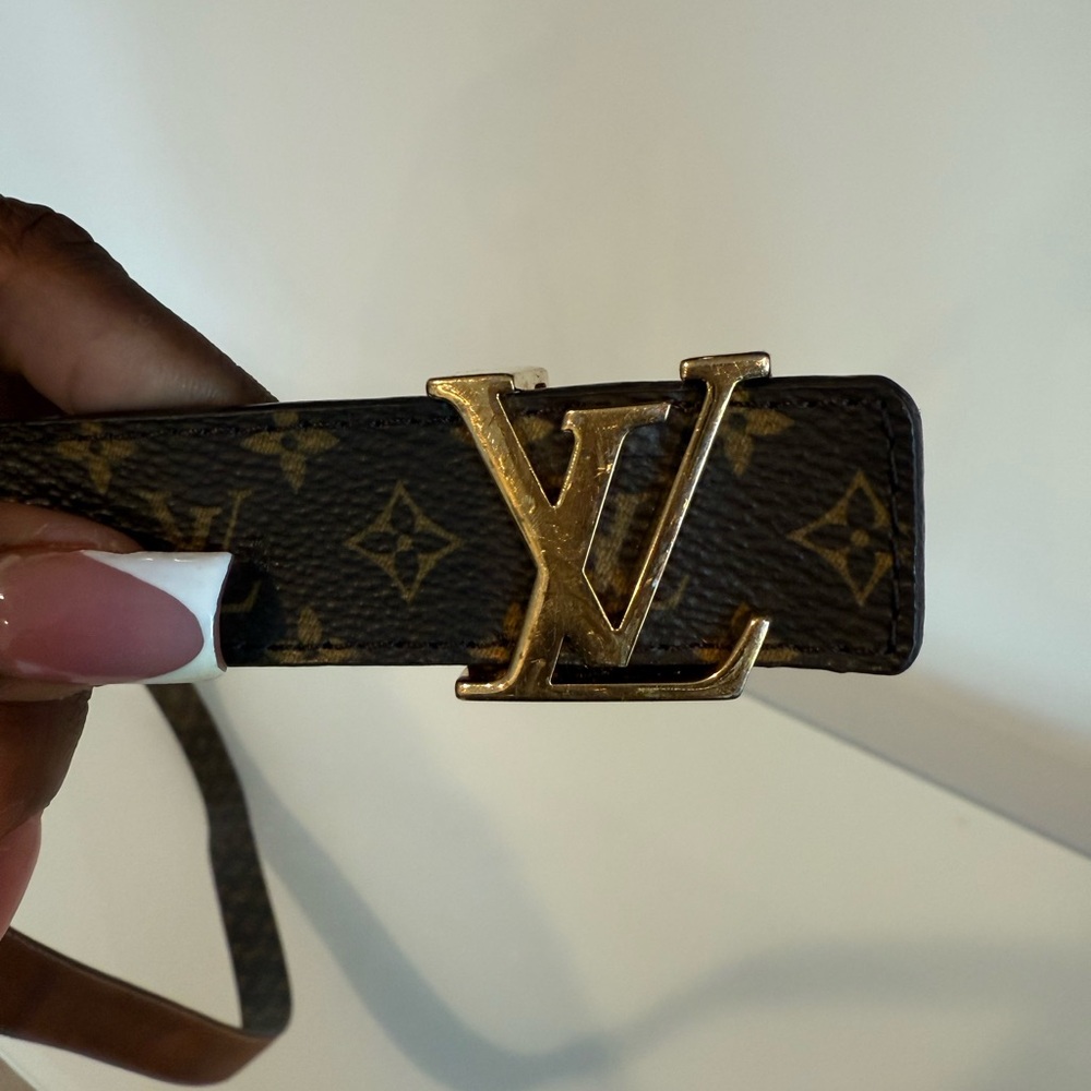 Louis Vuitton Brown Leather Belt